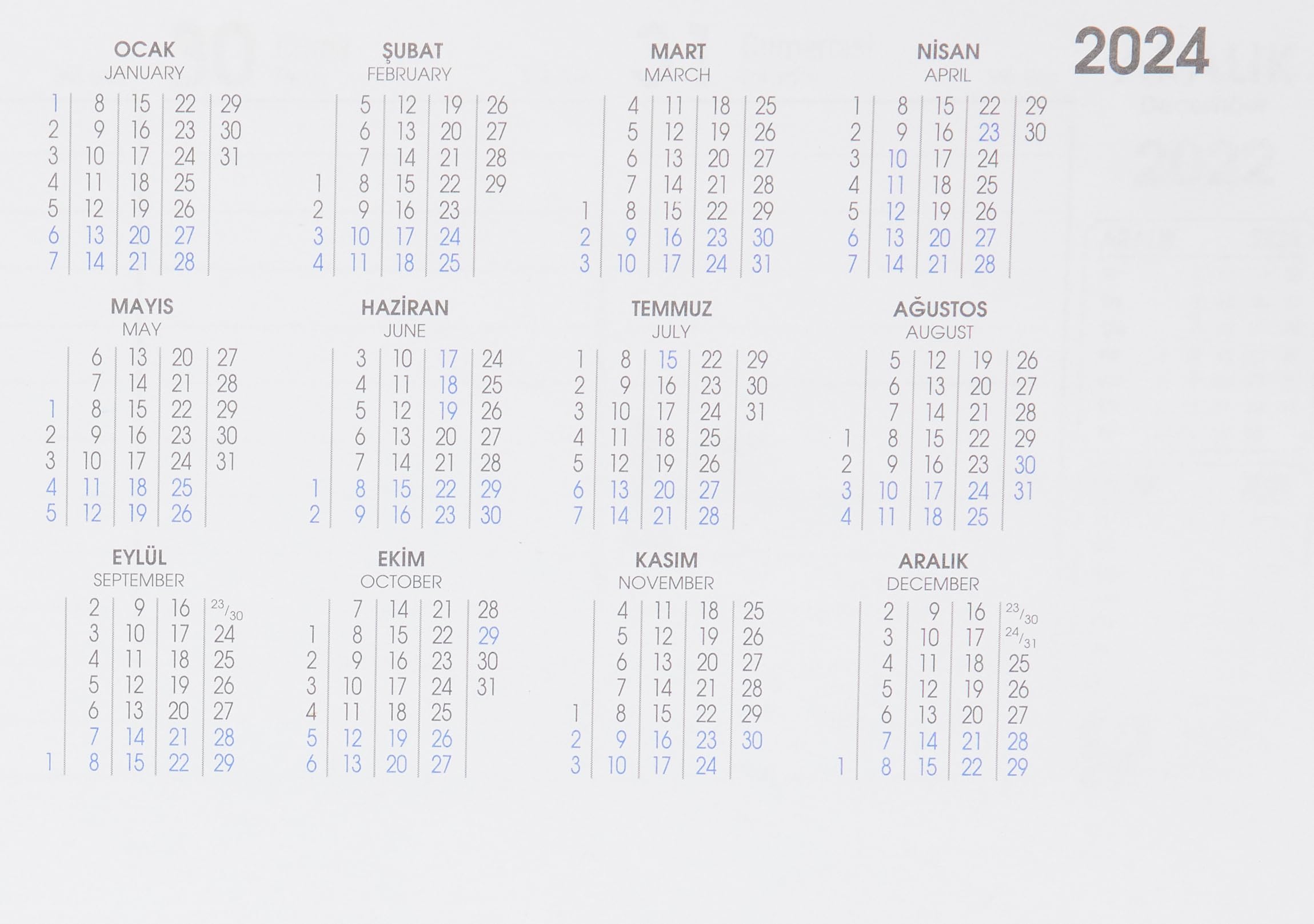 Keskin Color 2023 AJ-65 12 * 33,5 Haftalık Masa Ajandası-100. Yıl