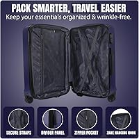 Amazon.com: IZOD Zane Expandable ABS Hard shell Lightweight 360