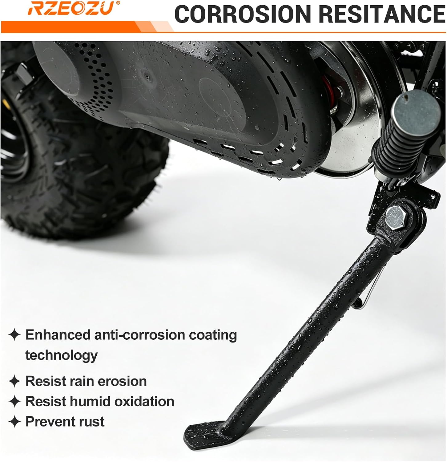 10.6" Mini Bike Kickstand with Spring Replacement for TrailMaster Storm 200 MB200 Hurricane 200X PRO 196cc 6.5HP Minibike Powersports Accessories Parts (270mm Length)