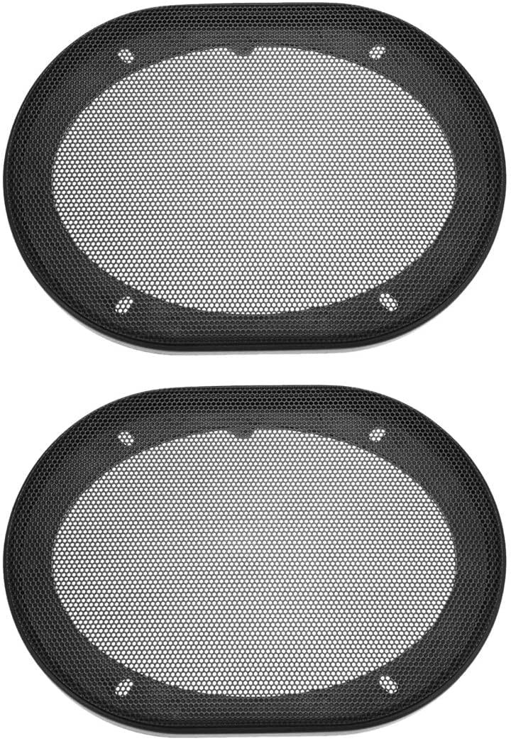 XYWHPGV Copertura della griglia 'altoparlante 5x7 pollici Protezione quadrata decorativa della protezione del subwoofer in rete nera 2 pezzi(e0256 eaac3 cdd61 1548a fdd71 fb307
