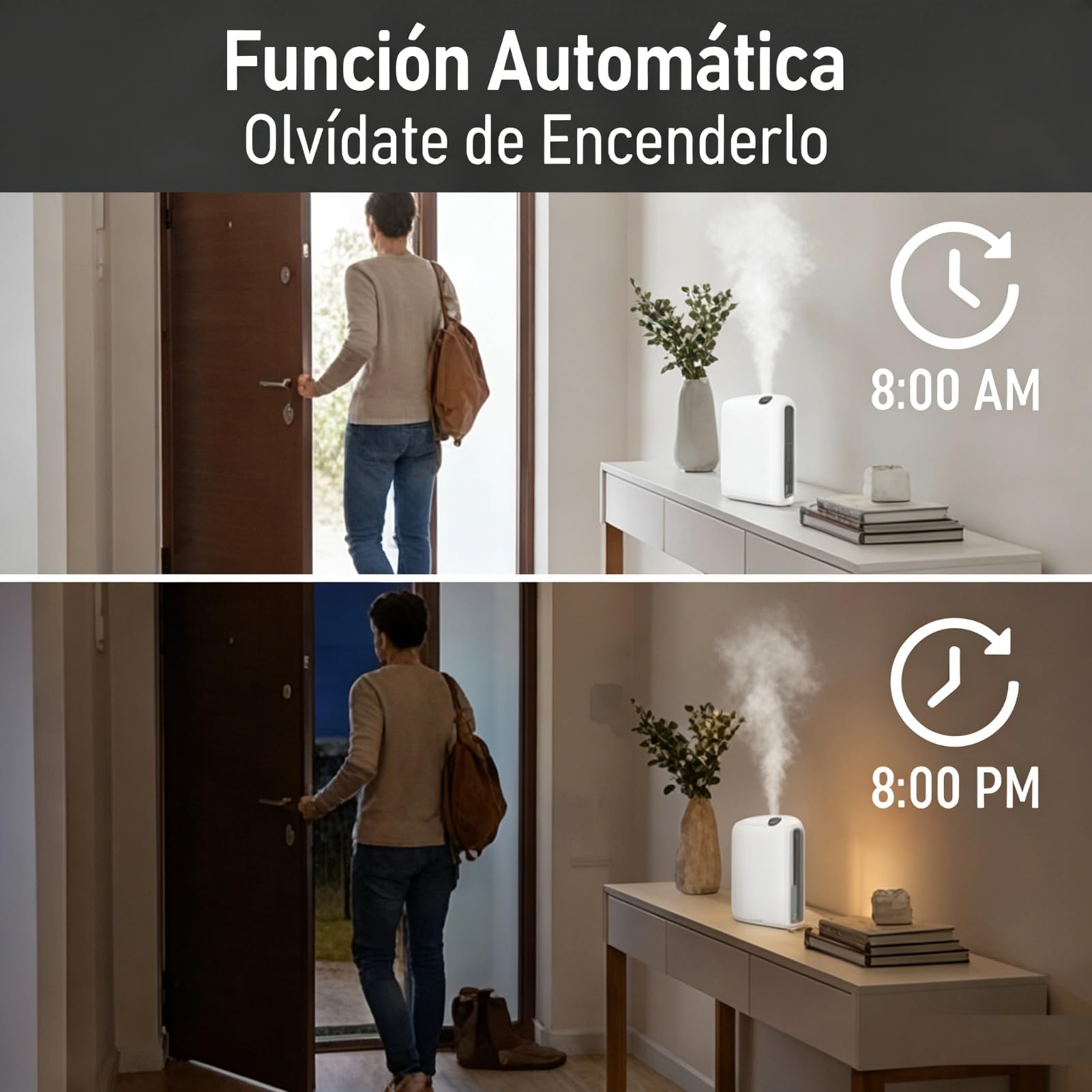 Difusor de aromas inteligente para el hogar: función de temporizador automático, control mediante aplicación, difusor de aromas relajantes, apto para uso doméstico, capacidad de 200 ml.