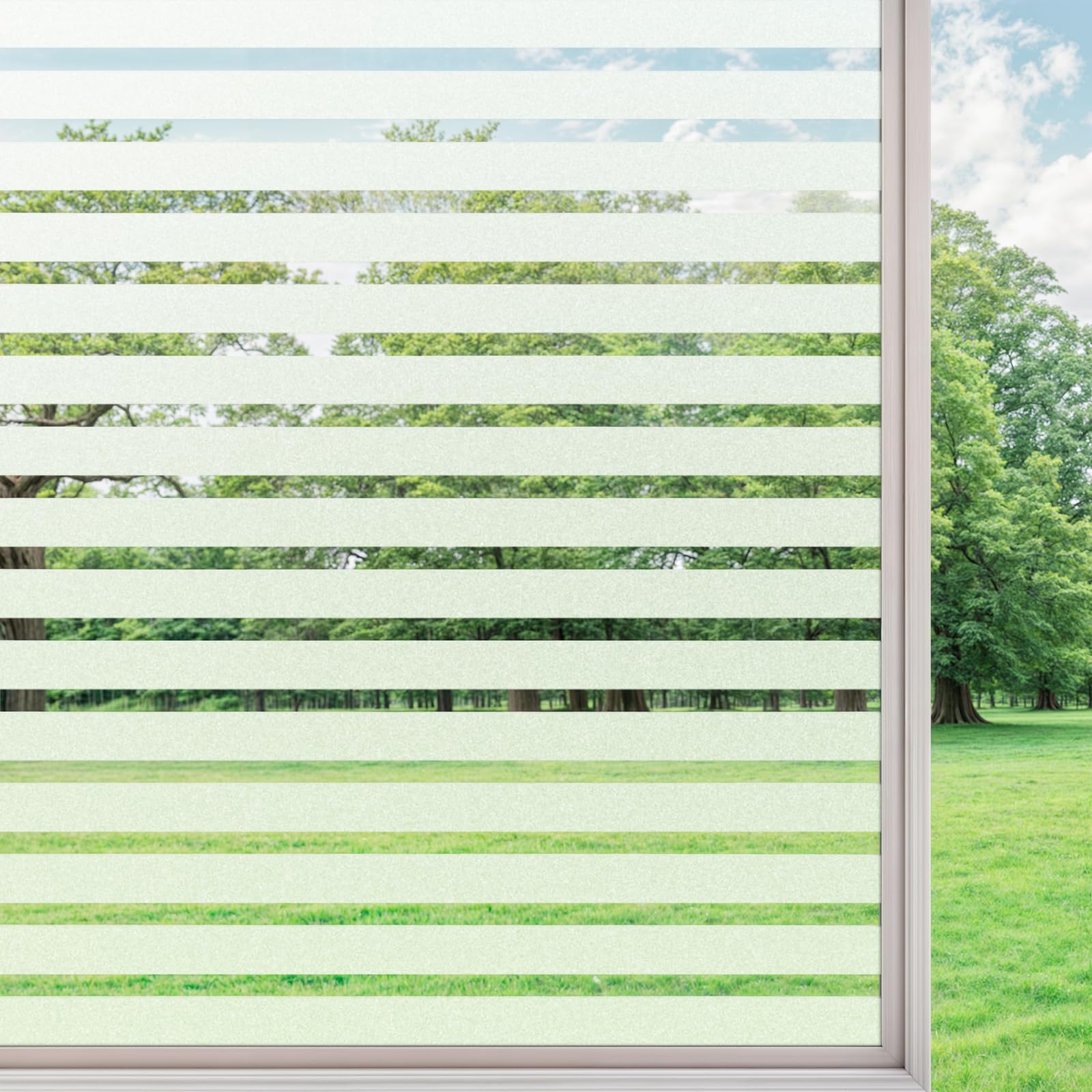 DARUITE Fensterfolie Blickdicht Milchglasfolie Selbstklebend Sichtschutzfolie Non-Klebefolie Fenster Sichtschutz Fensterfolien Folie Fenster Sichtschutz