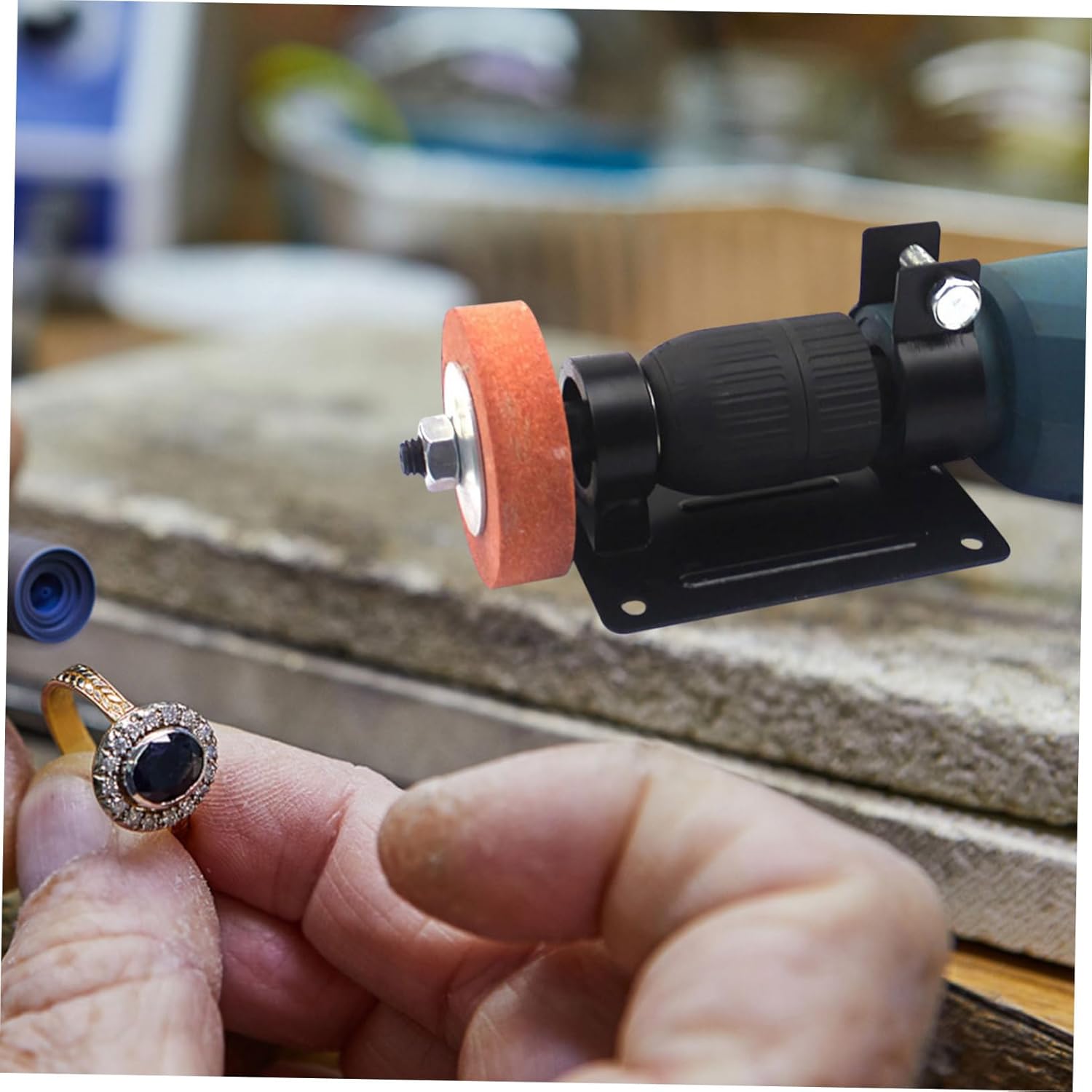 VILLCASE 1Set Drill Holder Stand with Vise Clamp Versatile Drill Bench Vise for Enhanced Stability and Applications Compatible with Various Drill