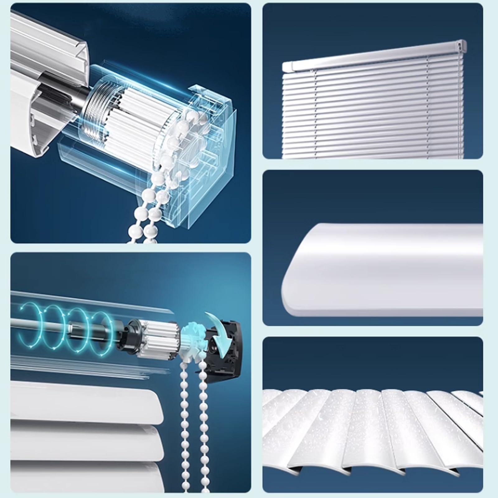 Veneziana In Alluminio 55x80cm - Persiana Oscurante Per Finestre, Regolabile, Kit Montaggio Incluso - Foto 11