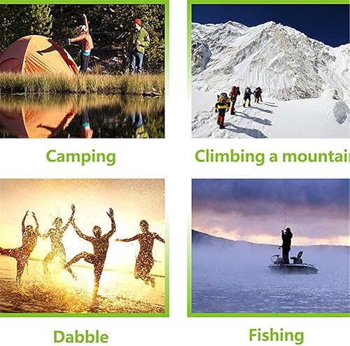 Miniatura 6 de XJPB - Mochila impermeable para bolsa seca, 15L, 25L, para viajes, natación, canotaje, kayak, camping y playa, color verde, 15L