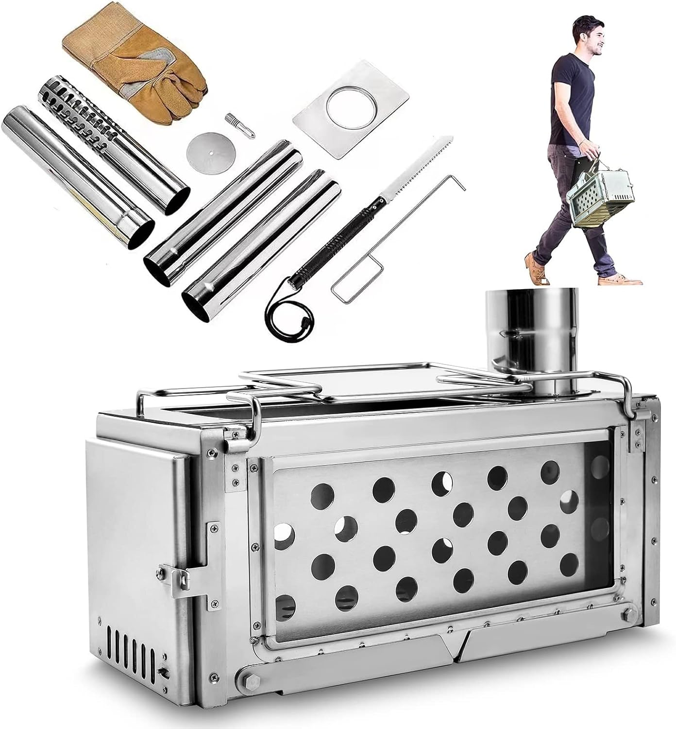 Hot Tent Burning Stoves, Portable Camping Tent Stove with