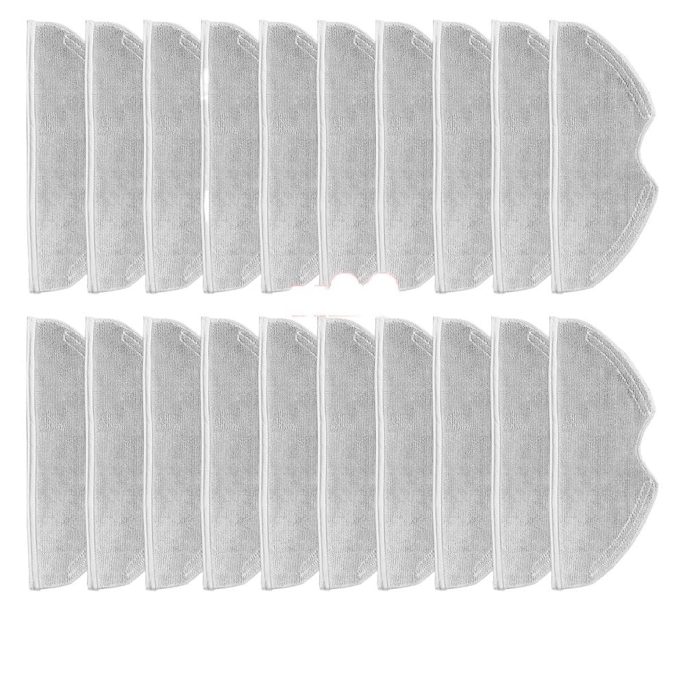 Vividcrate Robot Vacuum Cleaner Spare Parts Roller Mop Cloths Rag,Compatible For 360， S5 / S7 / S7 Pro(20pcs)