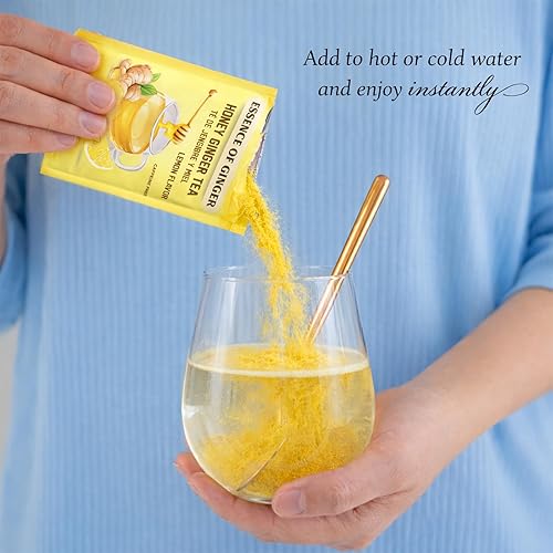 Miniatura 3 de Life Plus Style Gourmet Essence of Ginger Honey Ginger Lemon Té de hierbas instantáneo Té en polvo Té orgánico sin cafeína Ingredientes naturales