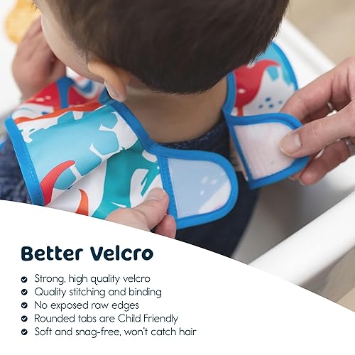 Miniatura 3 de Tiny Twinkle Babero a prueba de desorden  Delantal de destete impermeable y ligero  100% poliéster reciclado, fácil de limpiar y lavable a máquina