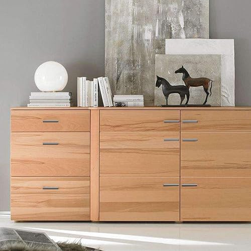 Miniatura 7 de Aimyoo Paquete de 30 tiradores de cajón de acero inoxidable con barra en T para muebles de cocina (longitud total 5 pulgadas, centro del agujero 3