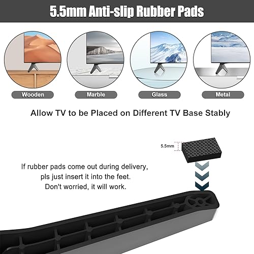 Miniatura 5 de 2-Be-Best Soporte de TV para LG TV, base de repuesto, soportes para televisores LG 49 50 55 pulgadas 49UJ6300 49UM7300 49UN6900 50UK6300 50UK6500