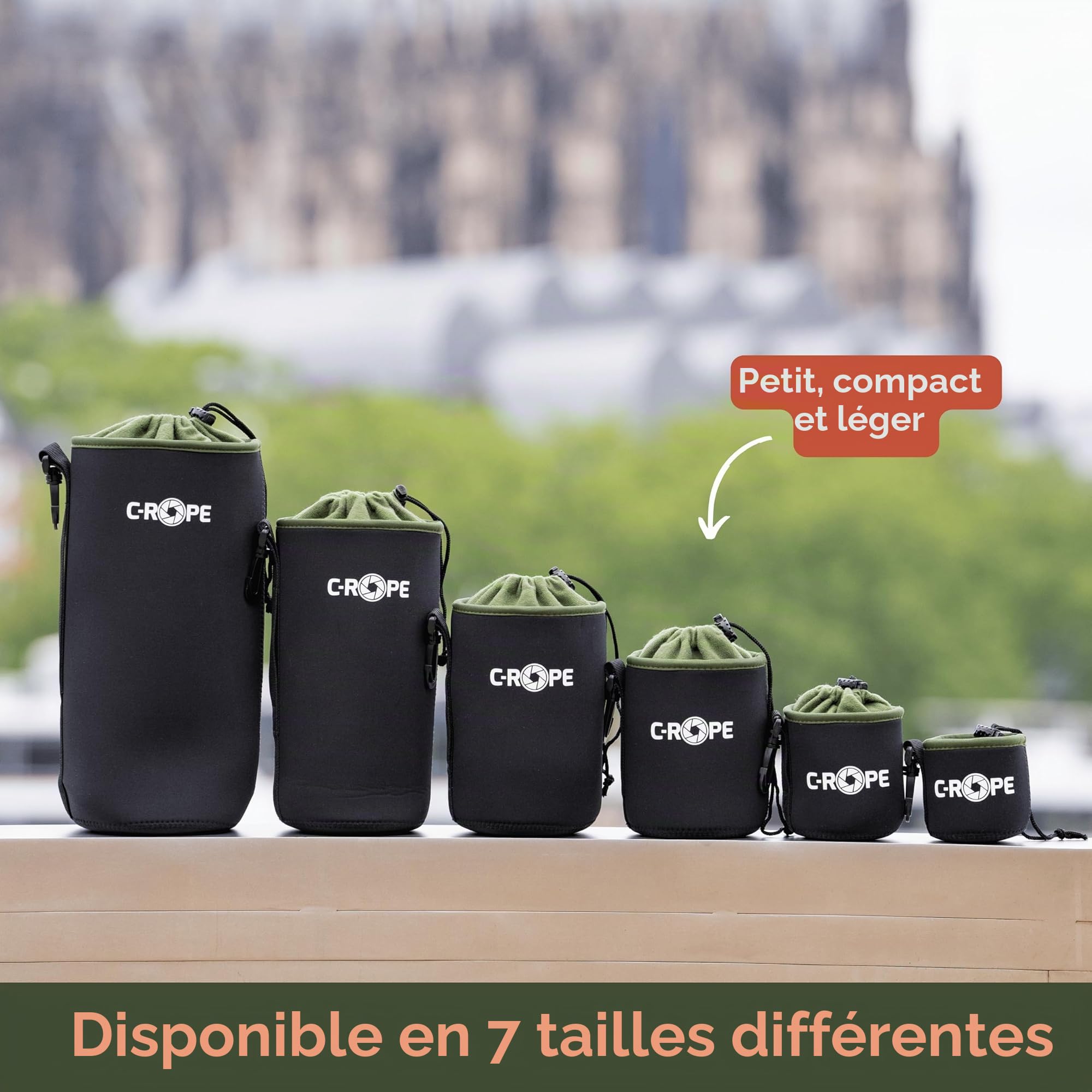 C-Rope Étui pour Objectif en néoprène avec Doublure en Polaire, étui pour objectifs et Accessoires d'appareil Photo