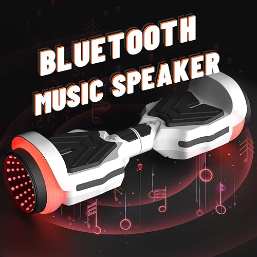 Miniatura 3 de SIMATE Patinete, ruedas LED coloridas iluminadas, altavoces Bluetooth y APP, motores duales de 250W, velocidad máxima de 8.5 mph y alcance máximo de