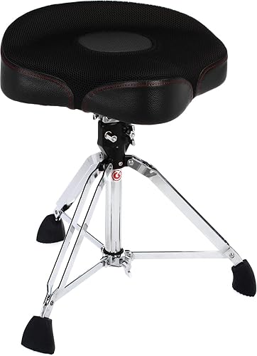 Vista 14 de Gibraltar GGS10T Taburete alto de 27 pulgadas con asiento redondo, trípode plegable con reposapiés