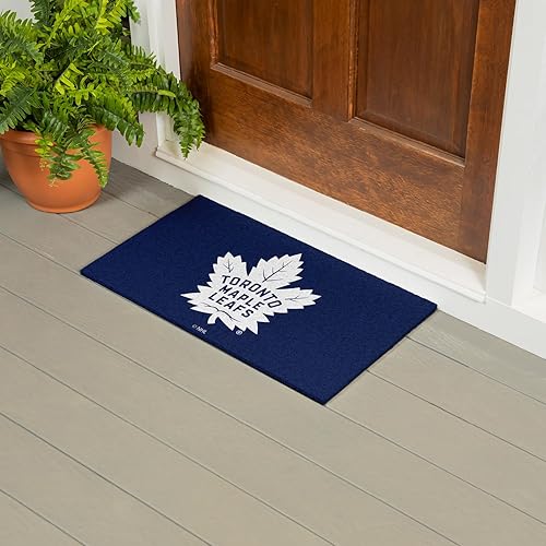 Miniatura 2 de Team Sports America NHL - Tapete deportivo Toronto Maple Leafs, entrada interior y exterior, 28 x 16 pulgadas, tapete antideslizante para puerta