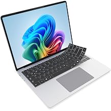 JCPal German Language Overlay Keyboard Cover for Microsoft Surface Laptop 7th Edition 13.8 & 15 inch, Ultra Thin Silicone Protector Keyboard Skin, US/ANSI Layout