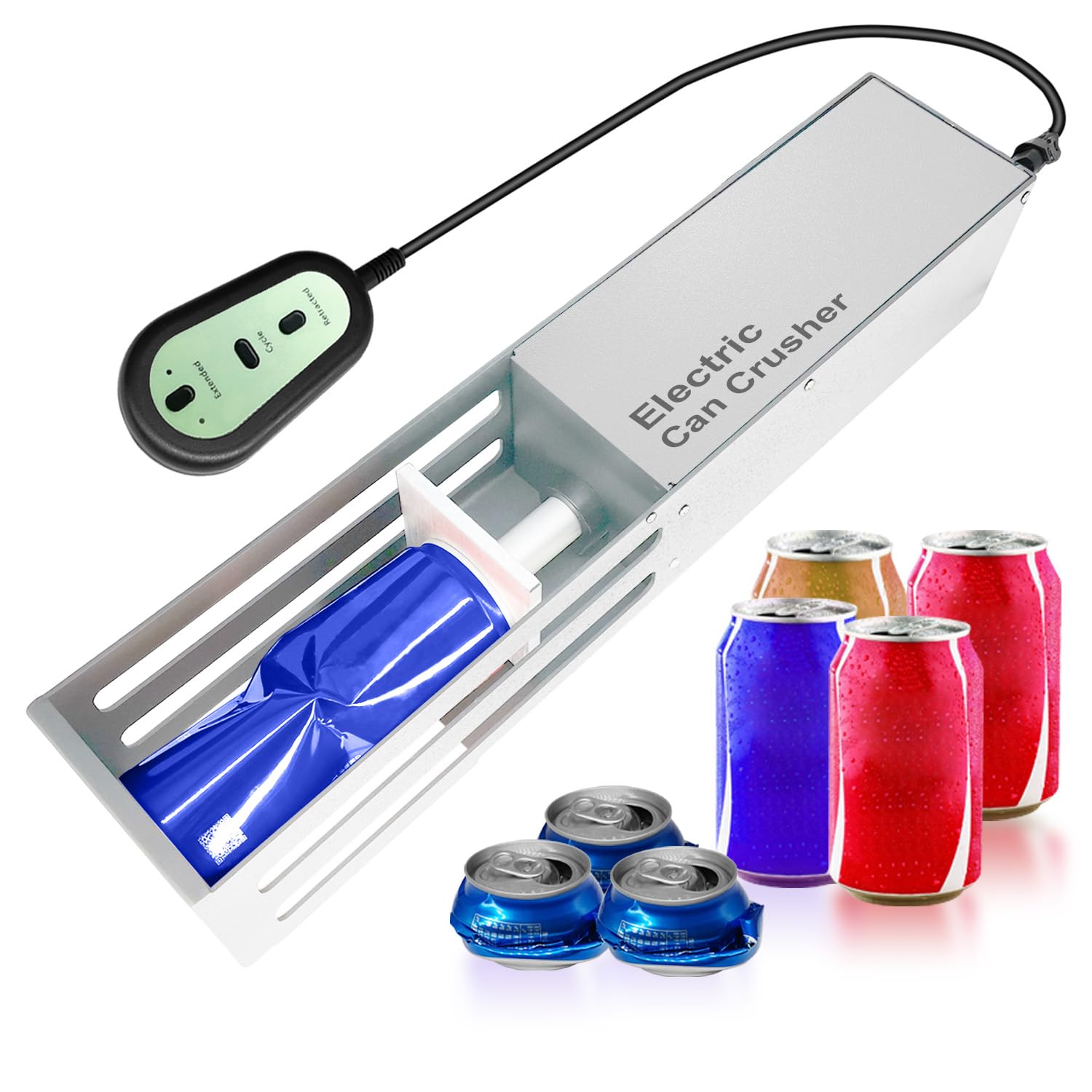JNSTU Electric Can Crusher with Button Controller
