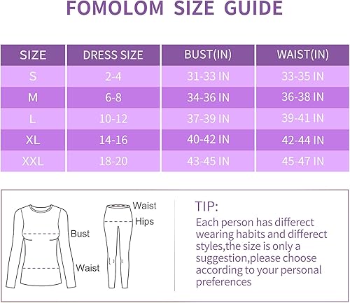 Miniatura 8 de Ropa interior térmica para mujer Long Johns conjuntos de ropa interior térmica para mujer, capa base ultra suave, regalos con caja