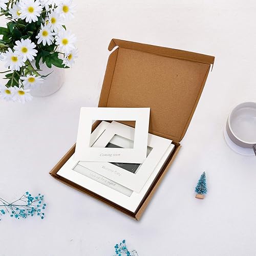 Miniatura 5 de IHEIPYE Marco de fotos de ecografía para bebé, marco de fotos de ultrasonido para futuros padres, baby showers, fiestas de revelación de género