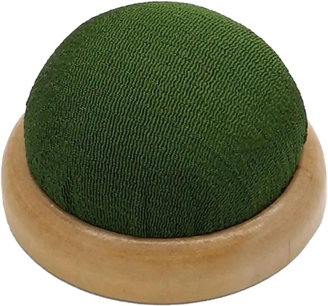 6Pcs 2.7inch Pin Cushion Needle Pincushion with Wooden Base Wrist Pin Holder for Sewing and Quilting, Stitch Needlework(Green2)