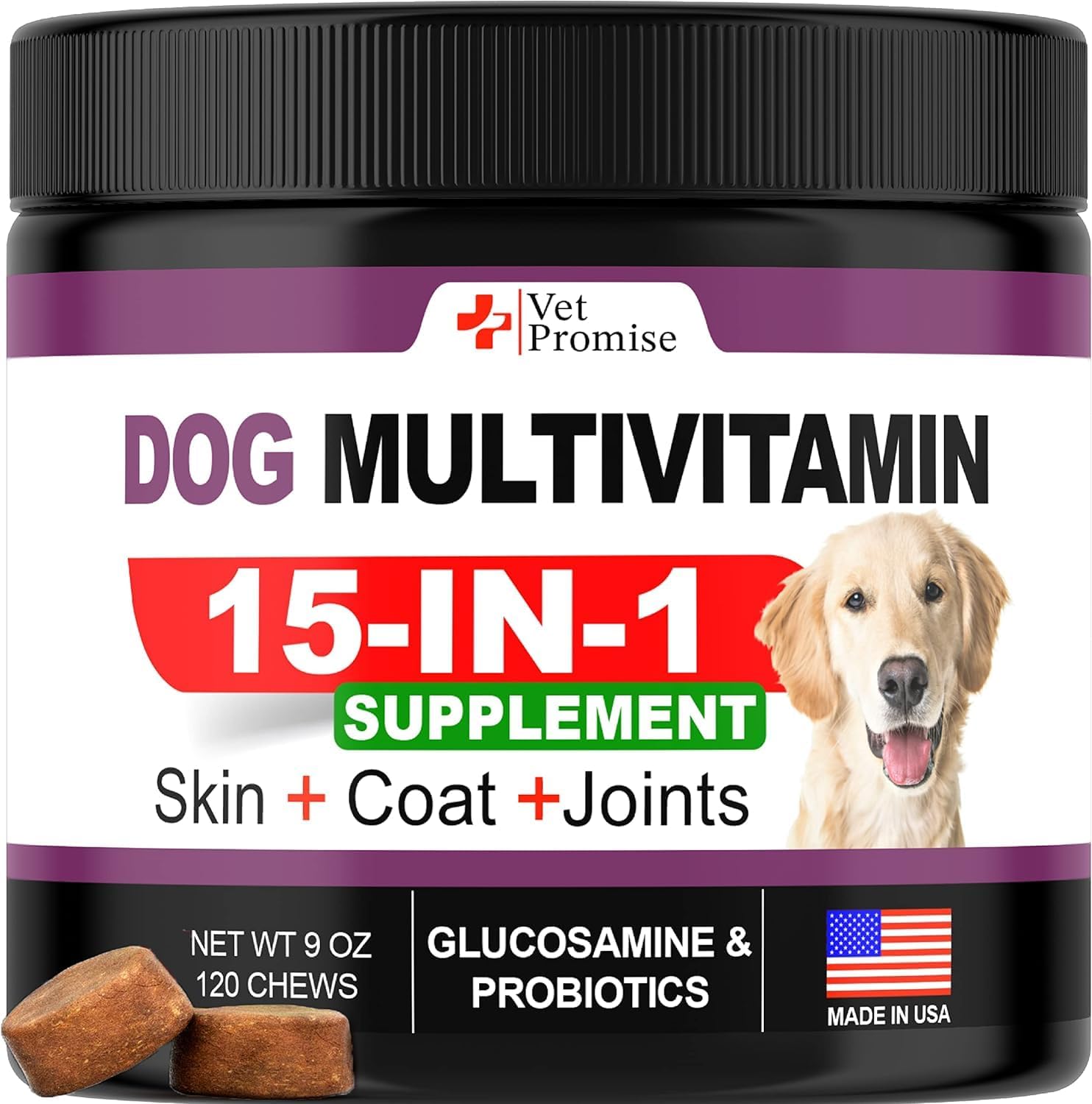Dog Multivitamin Chewable with Glucosamine Dog Vitamins