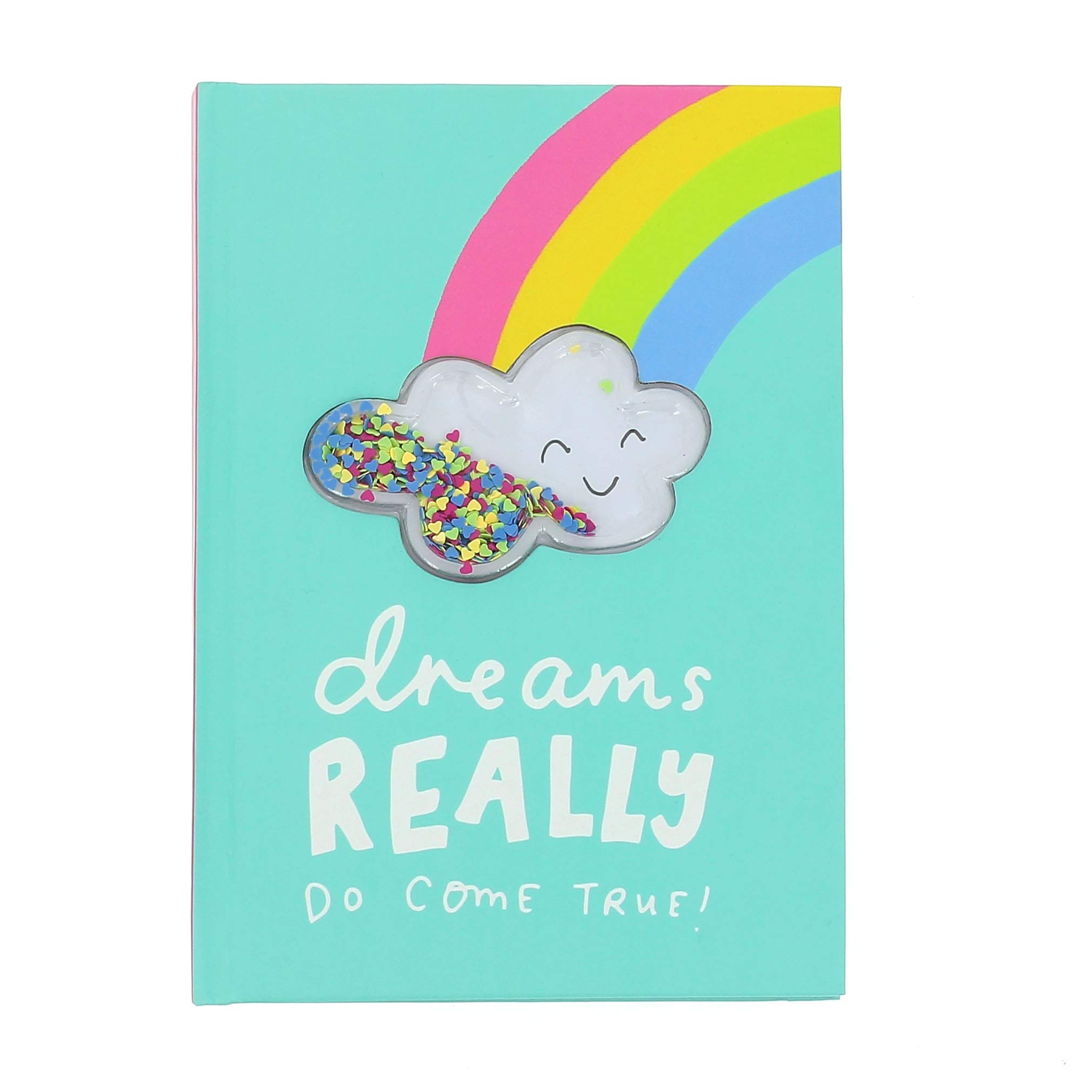 Happy News - A5 Luxury Notebook | 160 Pages | Lined Paper with Scribble Pad | The Happy Newspaper by Emily Coxhead