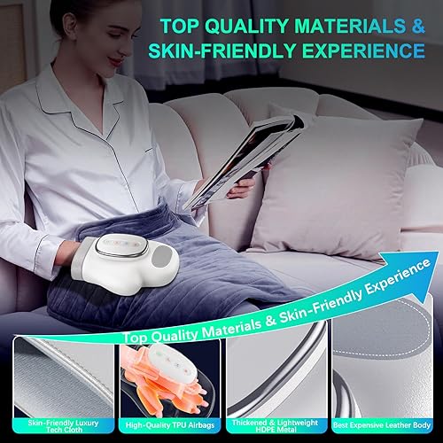 Miniatura 5 de Masajeador de manos profesional con terapia de compresión de calor, 3 masajes, 4 temperaturas, 5 guantes de compresión para aliviar el dolor,