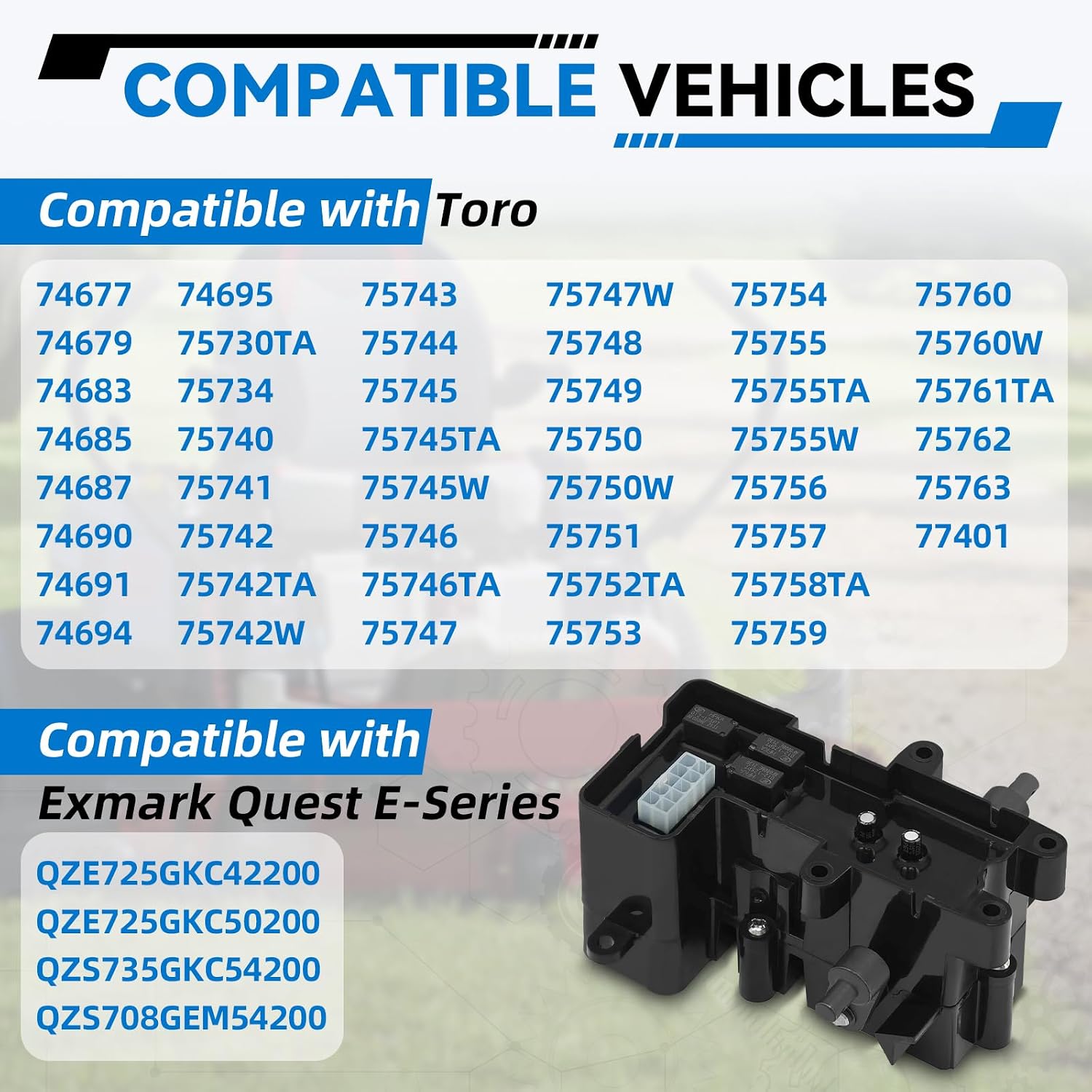 138-2514 Brake Box Assembly, Brake Control Module ASM Fit for Toro Lawn Mower, Toro Lawn Tractor, Exmark Quest E-Series, Exmark Quest S-Series Zero Turn