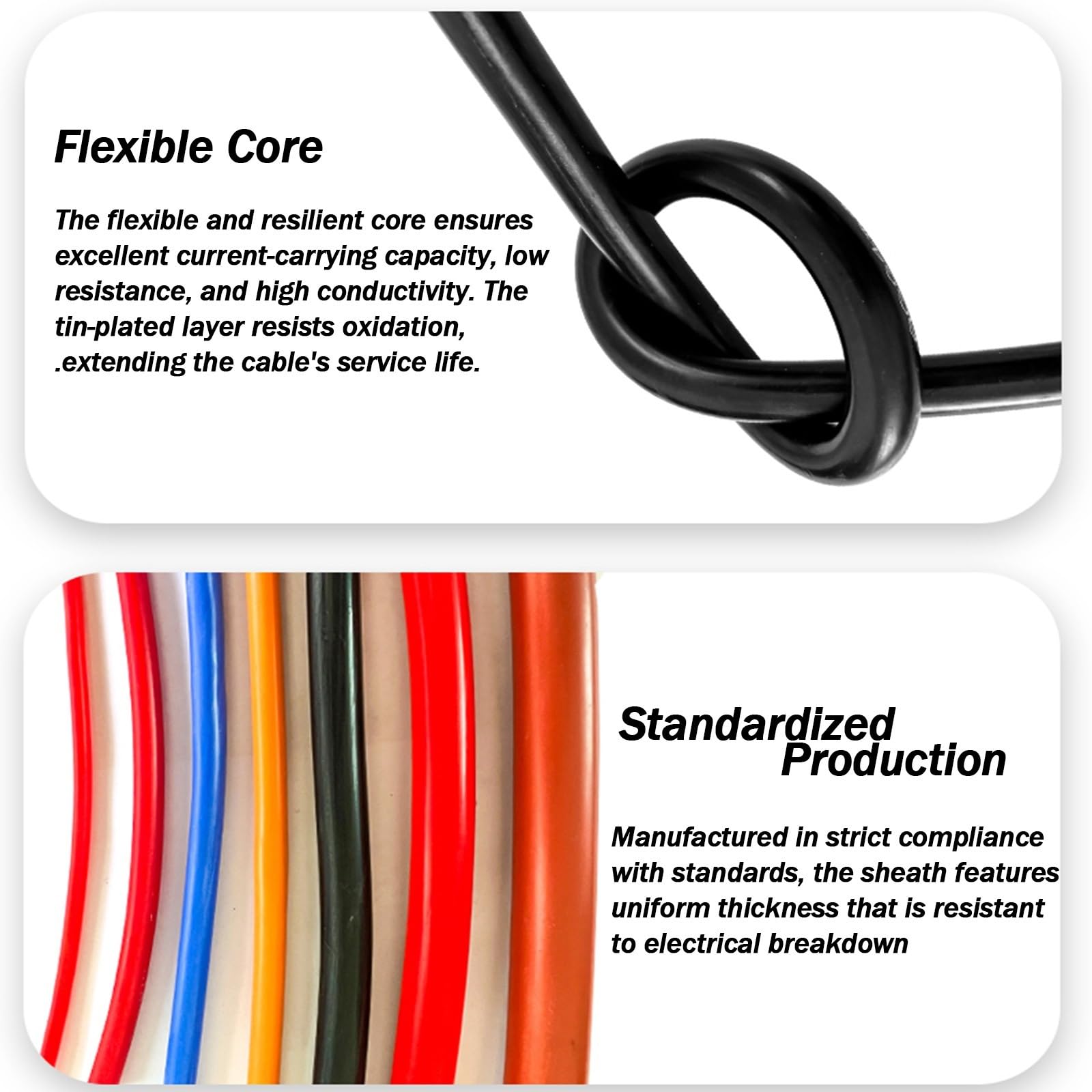 16AWG 5KV High-Voltage Shielded Silicone Wire 15-100 FT, Tinned Copper Flexible Rubber Cable, -60°C To +200°C High Temperature Ignition Wire Motor Lead, Dielectric Testing Cable(Red,100ft)