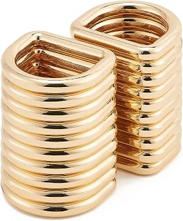 DEVPSISR Metal D Ring,Heavy Duty Welded Solid D Rings for sewing,Purse Making Supplies,Backpacks,Webbing Straps