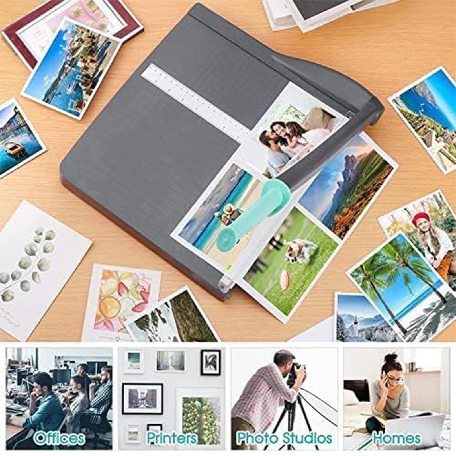 Przycinarka do papieru Multifunkcyjne przenośne akcesoria biurowe | Narzędzie do cięcia papieru do rękodzieła Do scrapbookingu, do klasy, do prowadzenia dziennika, dla uczniów, nauczycieli,