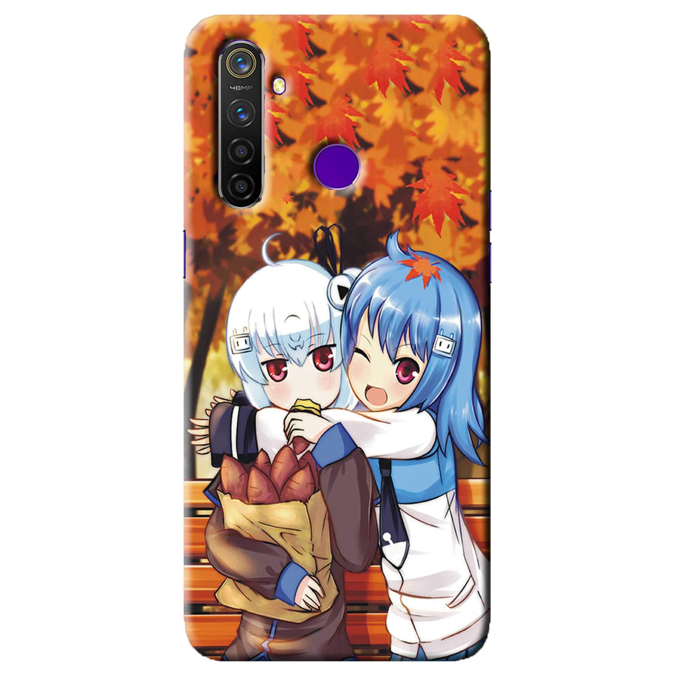 NDCOM for Oppo Realme 5i Back Cover Bilibili Douga Cartoon Printed Hard Case