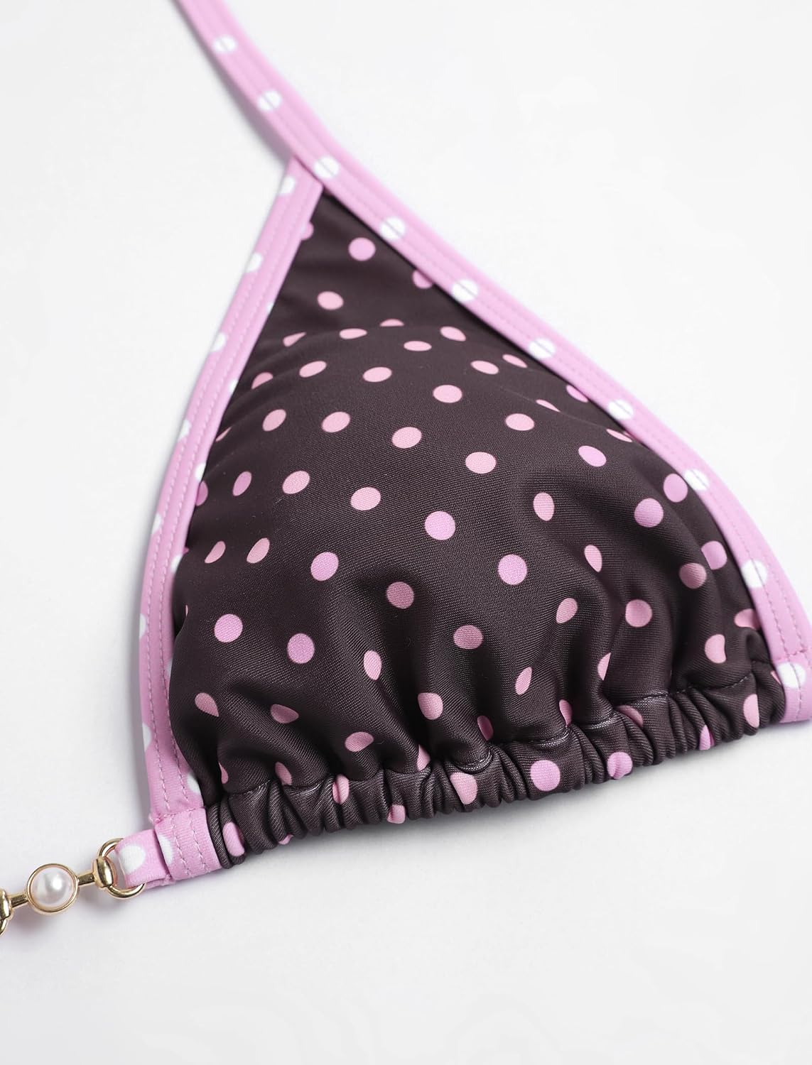 ZAFUL Bikini Sets for Women Halter Two Piece Swimsuits Sexy Triangle Bikinis Textured Cheeky Bathing Suit