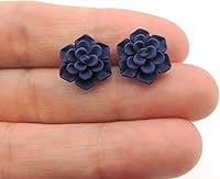 Vista 7 de Aretes hipoalergénicos de suculentas Pretty Smart para orejas sensibles