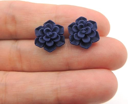 Miniatura 7 de Aretes hipoalergénicos de suculentas Pretty Smart para orejas sensibles