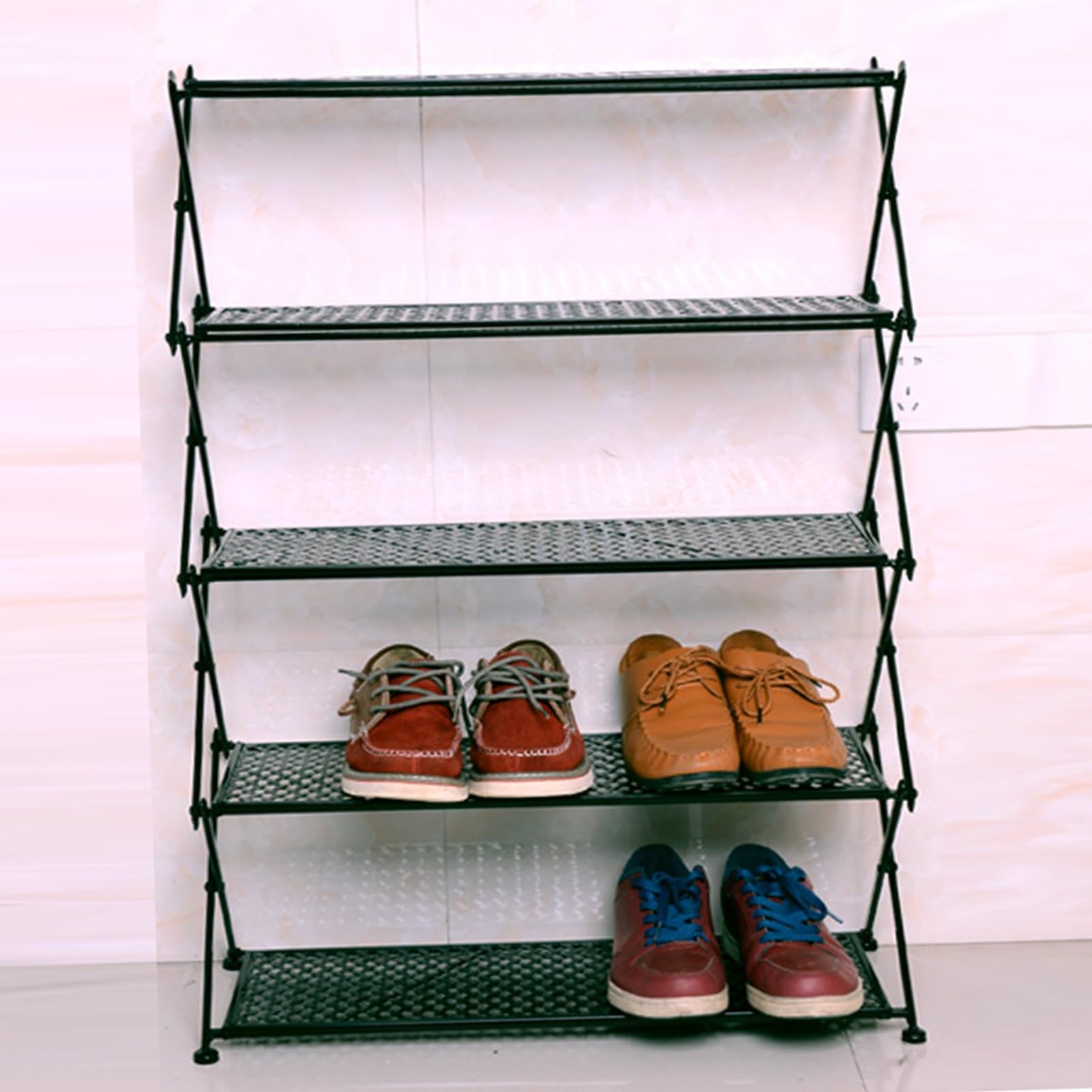 Stojak Na Buty, Duża Pojemność 5-poziomowy Stojak Na Buty, Składany Stojak Do Suszenia Butów, Do Płaskich Butów, Obcasów, Trampek Do Domu, Centrum Handlowego, Sypialni, Szafy, Pokoju W Akademiku(White
