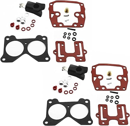 Miniatura 5 de GXARTS Kit de reconstrucción de carburador compatible con Johnson Evinrude V4 85 88 90 100 115 125 140 HP para V6 150 155 175 185 200 235 HP