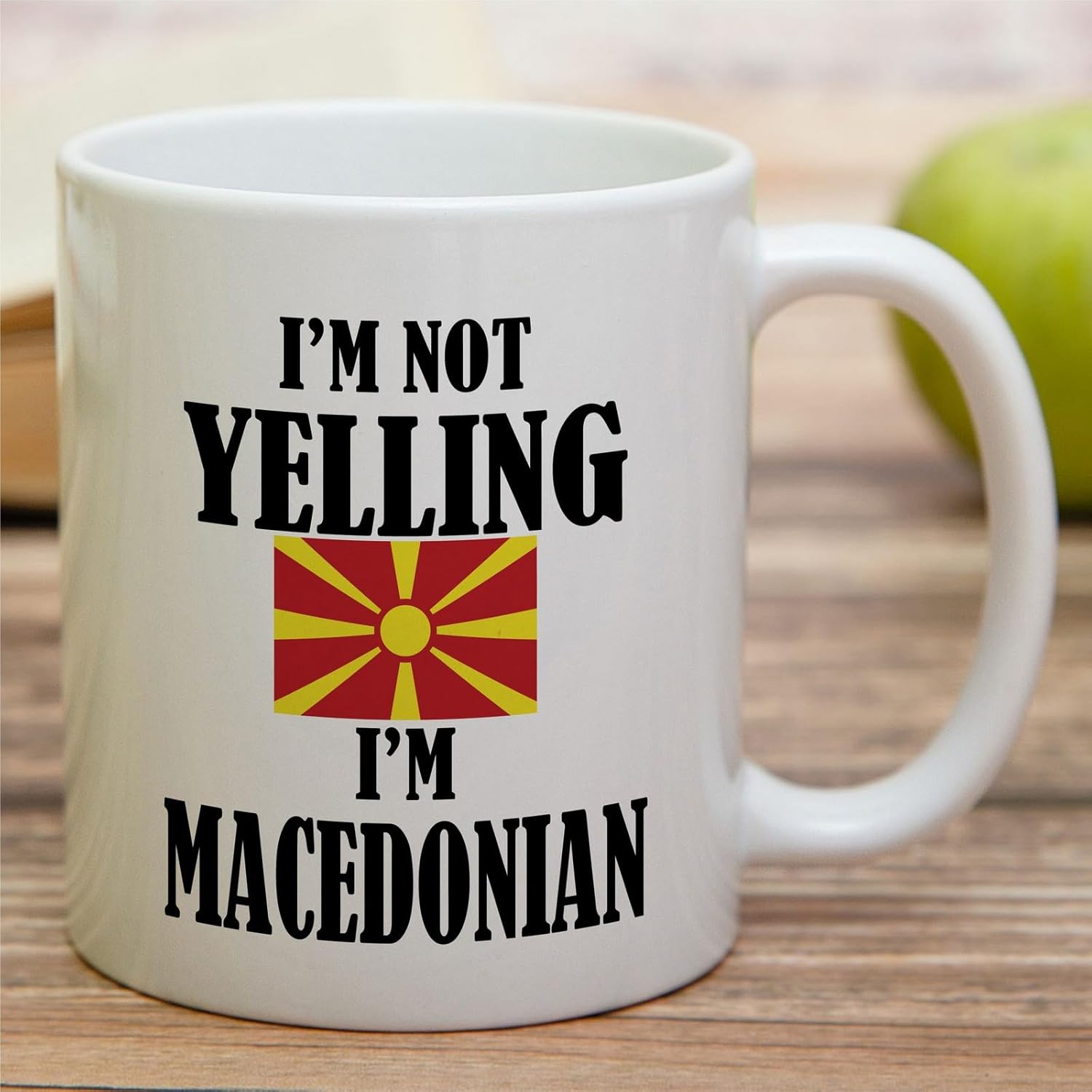 Retreez Funny Macedonian Mug - I'm Not Yelling I'm Macedonian 11 Oz Ceramic Coffee Mugs - Funny, Sarcasm, Sarcastic, Inspirational Macedonia birthday gifts for friends, coworkers, men women dad mom - Image 3