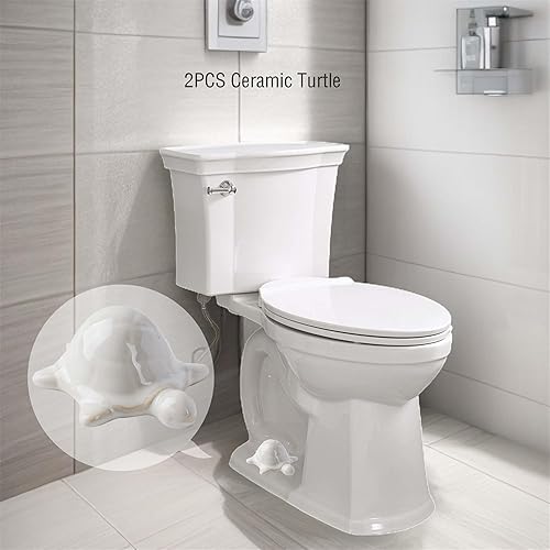 Miniatura 41 de Tapas de pernos de suelo de tortuga marina verde, tapas de cerámica para pernos de inodoro de tortuga marina, bonita decoración de baño, divertidos