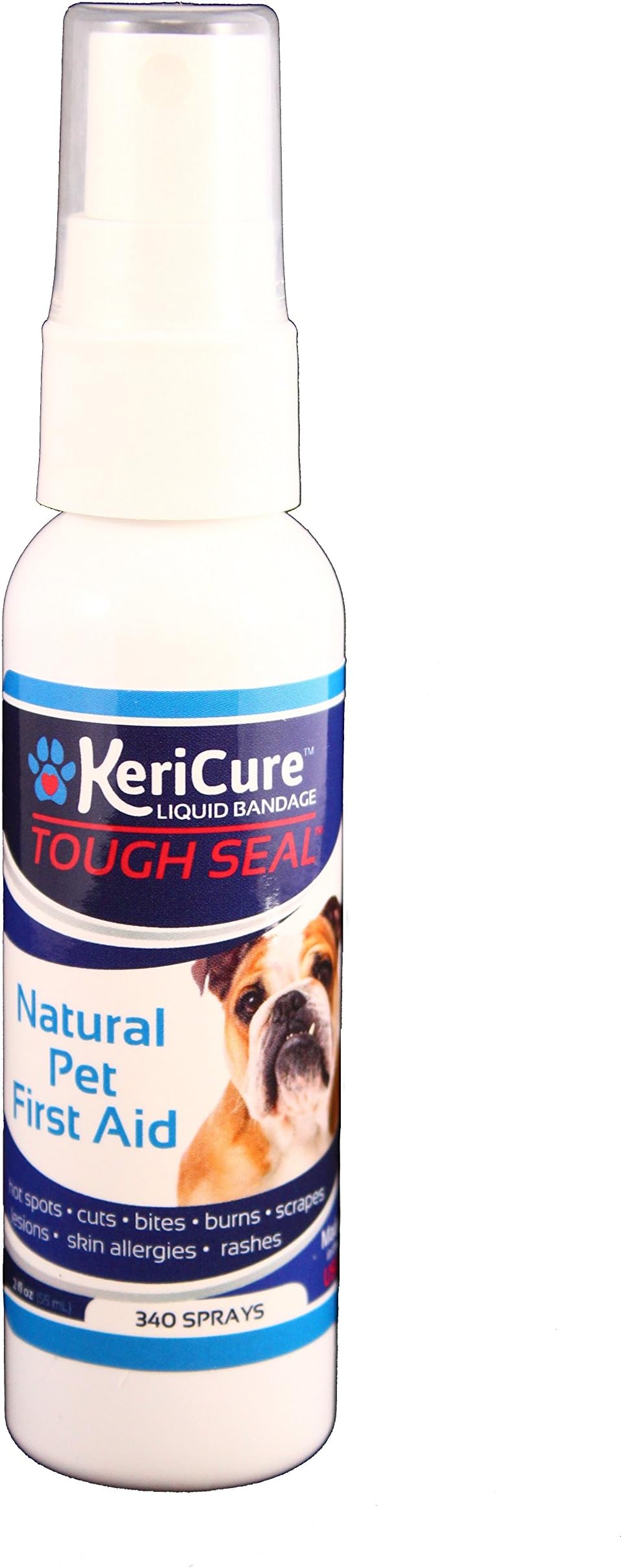 Tough Seal Pet Liquid Bandage Spray for Dogs & Cats - 2oz Calming Wound Care Protection, Protects Cuts and Scratches - Safe if Licked, String-Free Dog Wound Spray