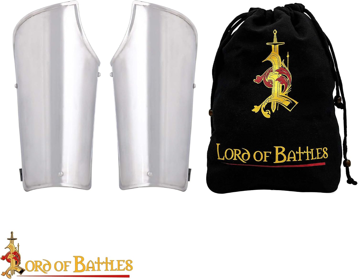 Medieval Knight Steel Bracers Viking Battle Ready Steel Arm Bracers Armour for LARP Cosplay SCA Historical Reenactment