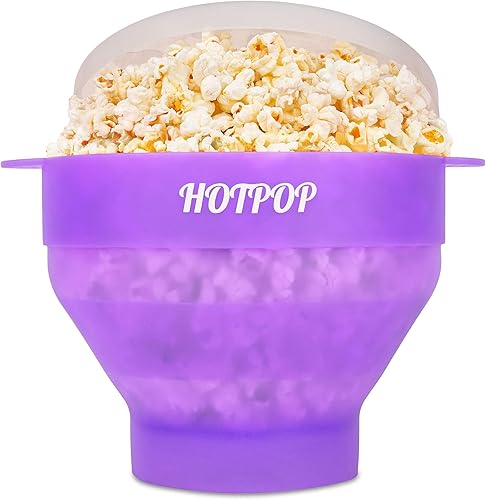 Miniatura 10 de El original Hotpop - Palomitas de maíz para microondas, máquina de palomitas de silicona, cuenco plegable sin BPA y apto para lavavajillas - 20