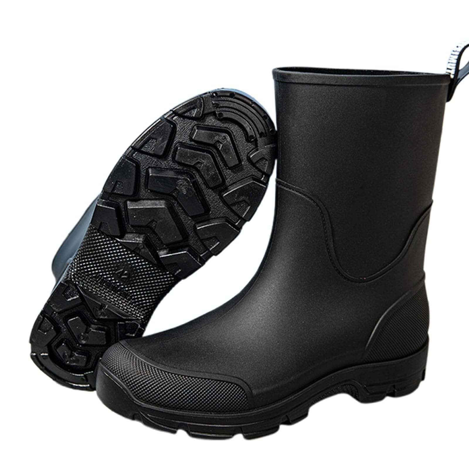 Generico Stivali Pioggia Uomo, Impermeabili Calosce Unisex Stivaletti Rain Boots Comode Galosce Scarponcini Antipioggia Scarpe Antiscivolo Stivali Gomma Stivaletto per La Pioggia Giardinaggio
