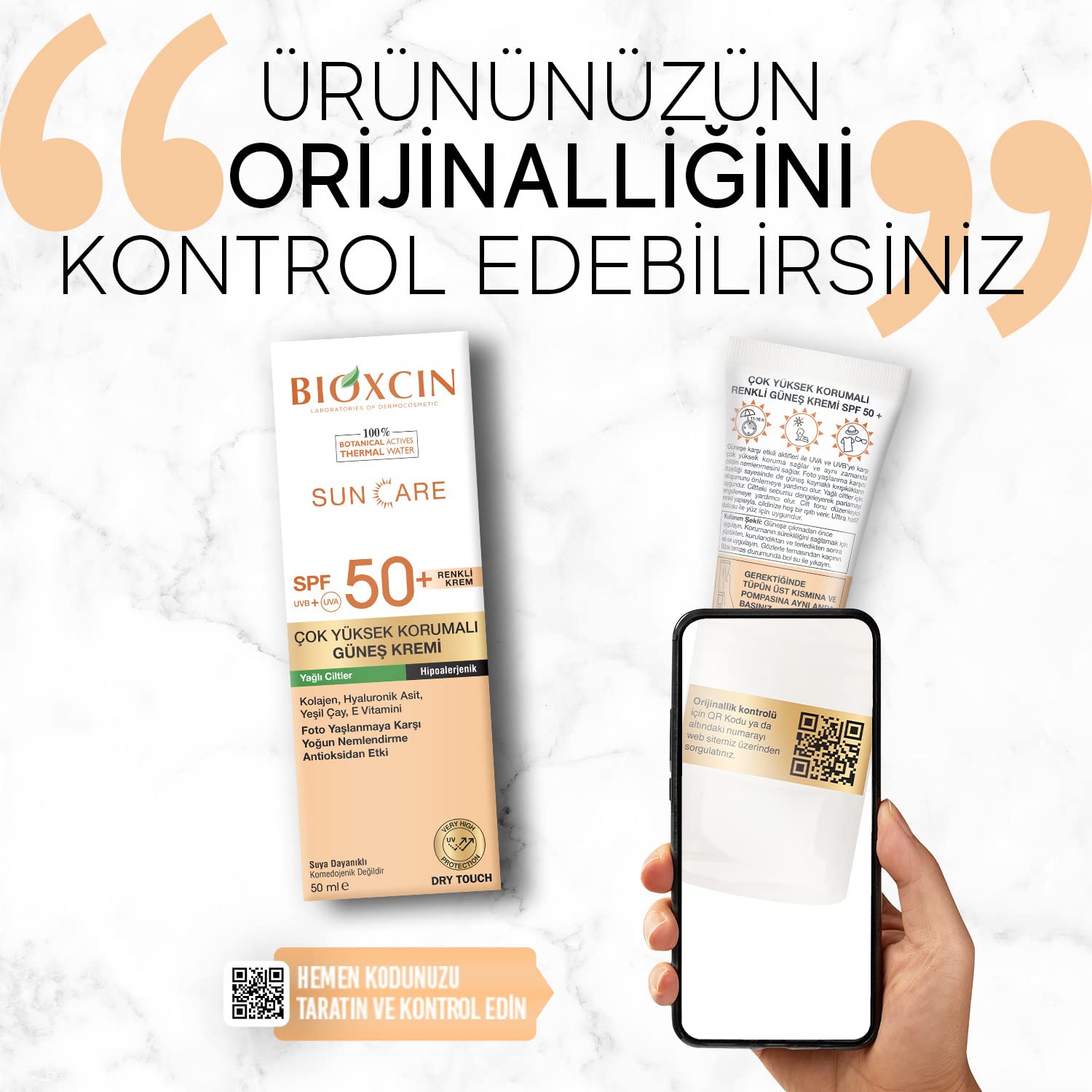 Bioxcin Sun Care Tinted Spf for Very High Protection Oily Skin Tinted Spf 50+ 50 Ml - Image 4