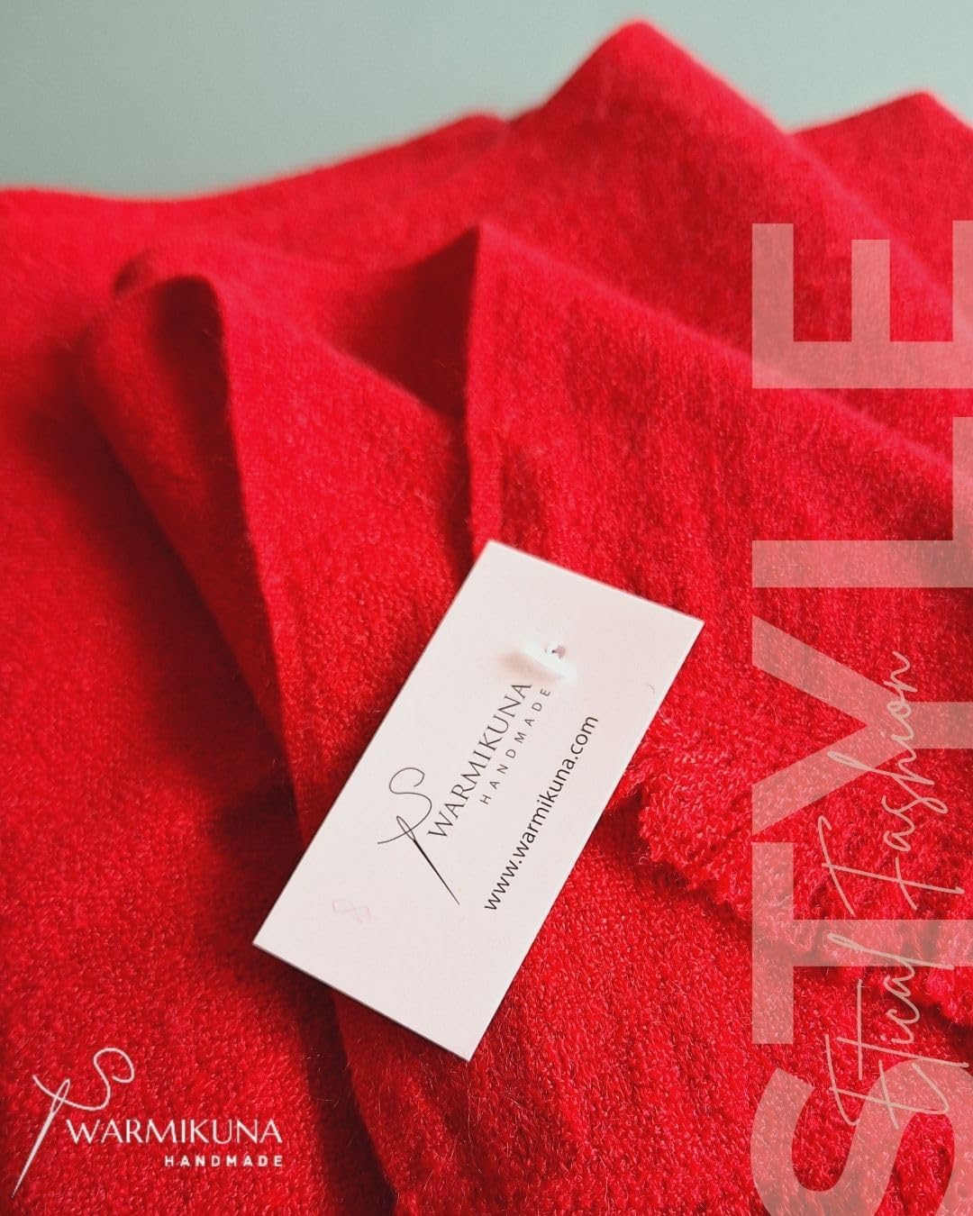 Cashmere scarf – Elegant Lightweight Wool Scarf for Women – Handmade, Ethical & Sustainable Fashion - Image 7