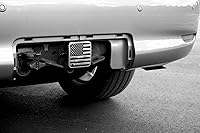 Vista 6 de eVerHitch 2 Inch USA Black and Chrome Flag Hitch Cover Plug Fits 2" Receiver