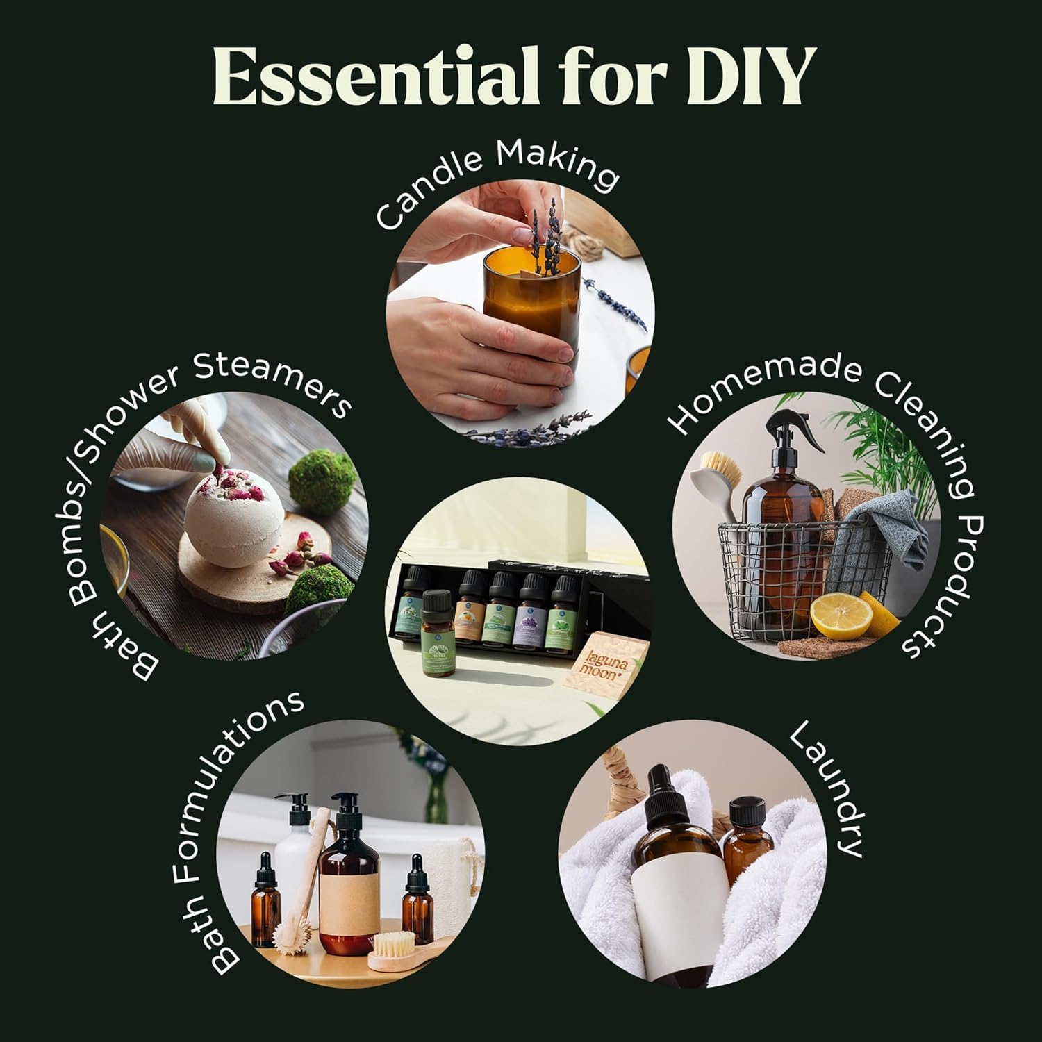 Pure Aroma Top 6 Fragrance Oils Collection – Premium Aromatherapy Oil Gift Set for Diffusers – 10ml Bottles – Tea Tree, Orange, Lemongrass, Peppermint, Eucalyptus, Lavender - Image 2 thumbnail