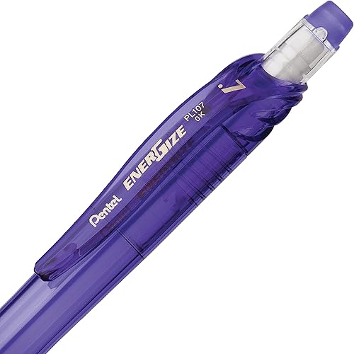 Miniatura 4 de Pentel EnerGize-X - Portaminas (0.028 in), cuerpo violeta, caja de 12 (PL107V)