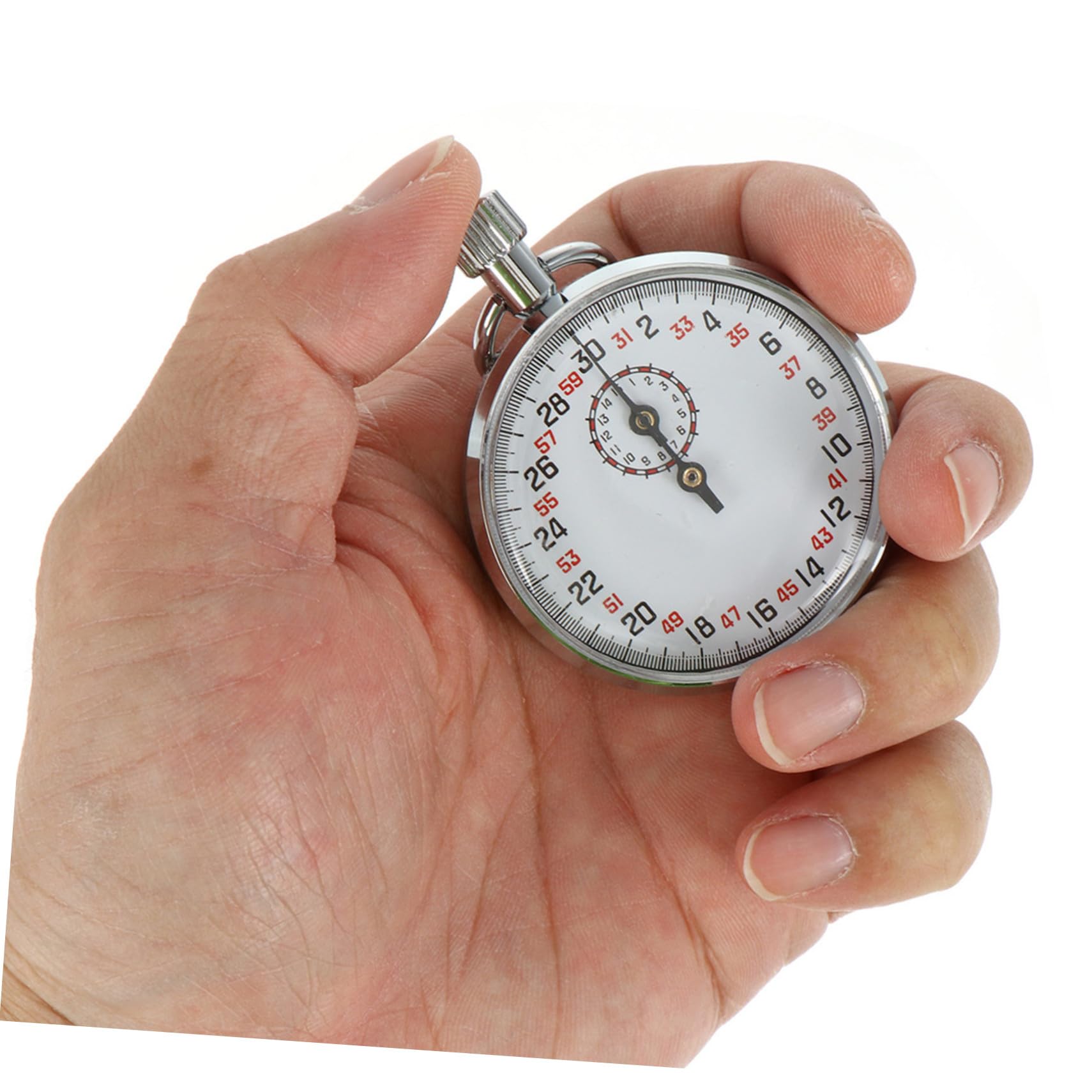 Toyvian Mechaniczny Stoper Metalowy Sekund Precyzyjny Timer Do Eksperymentów Fizycznych Przenośny Stoper Sportowy dla Trenerów Sędziów i Nauki