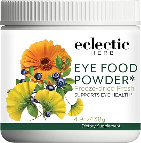 Eclectic Institute Alimento para ojos liofilizado fresco crudo, polvo de alimentos integrales | 4.9 oz
